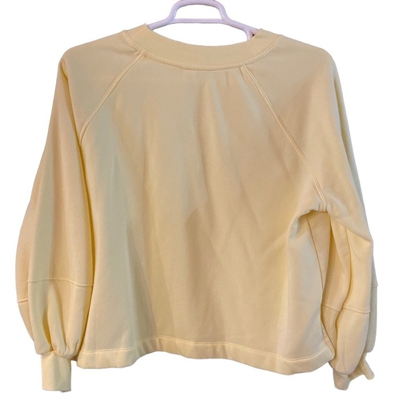 Old Navy Volume Sleeve Yellow Sweatshirt Size L - Picture 2 of 9